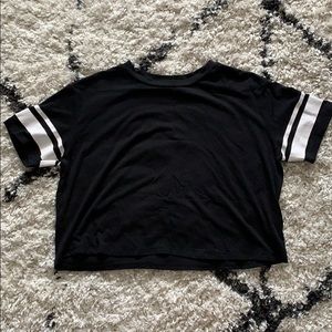 black crop-ish top